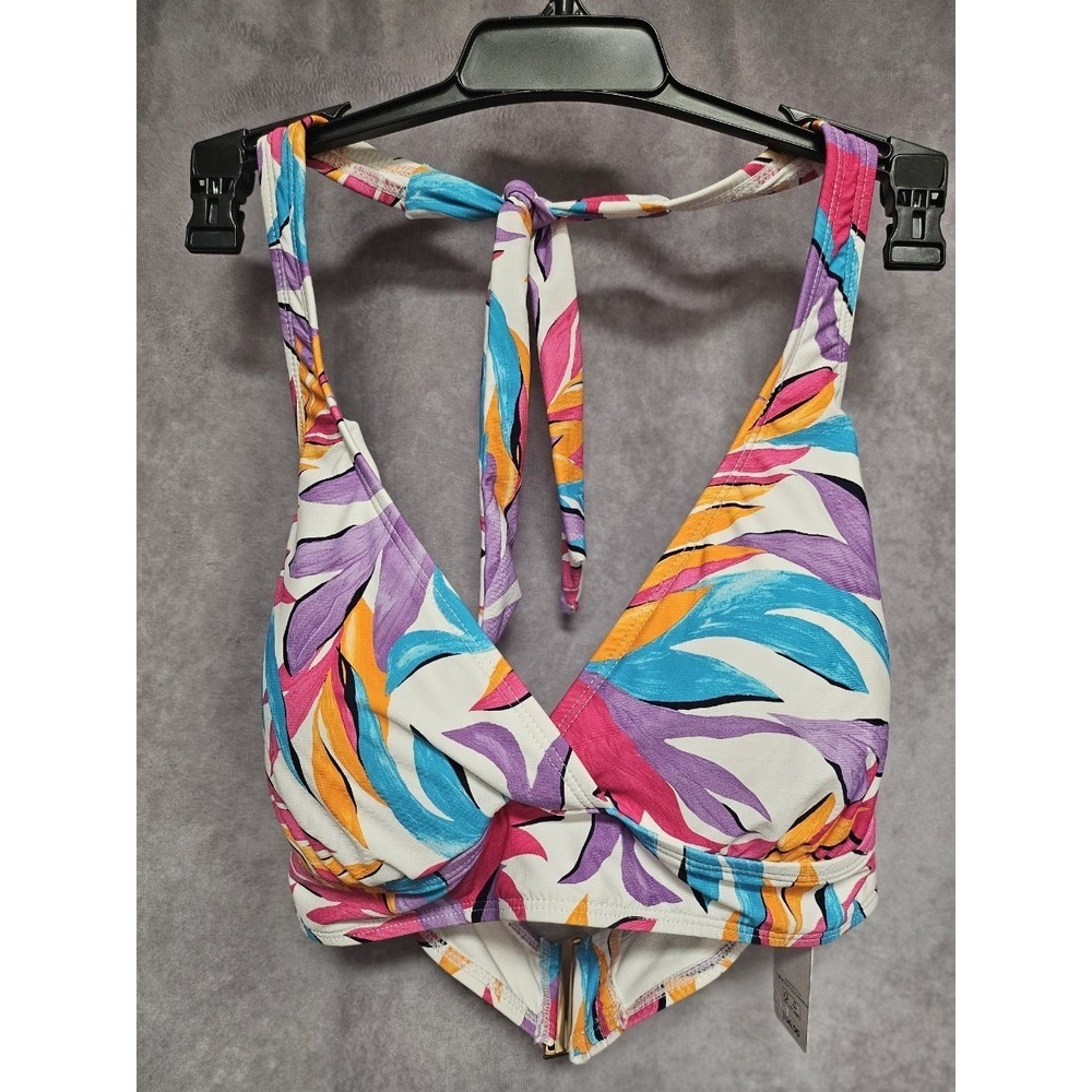 Ann Cole‎ Size D Multi-Color Womens Bikini Top (S97)